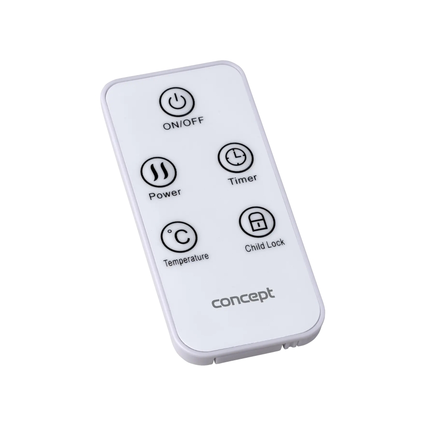 Concept KS4010 - Elektrický priamotop/konvektor 1000/2000W IP24 čierna + diaľkové ovládanie