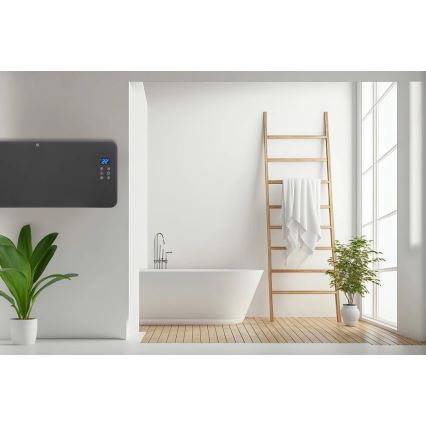 Concept KS4100 - Inteligentný elektrický priamy ohrievač/konvektor 1000/2000W Wi-Fi IP24 sivá