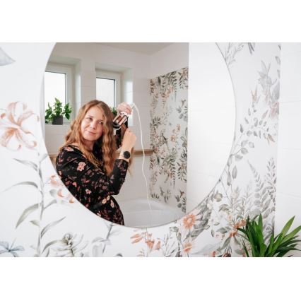 Concept KT2140 - Trojkulma na vlasy GLAM STYLE 100W/230V biela/ružovo-zlatá