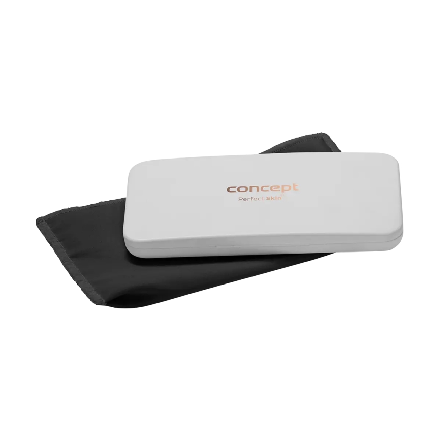 Concept KZ2010 - LED kapesné kozmetické zrkadielko PERFECT SKIN LED/1,5W/5V 4500-5500K 300 mAh biela