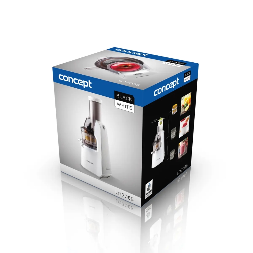 Concept LO7066 - Šnekový odšťavovač 3v1 240W/230V biela