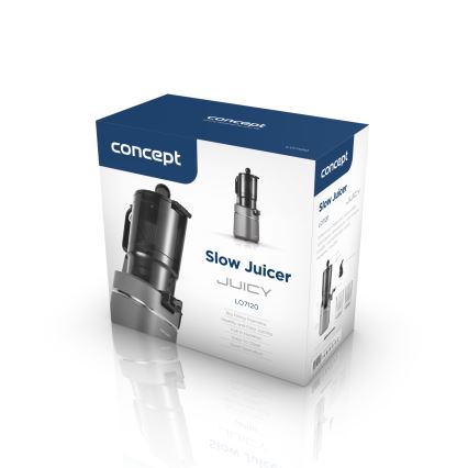 Concept LO7120 - Šnekový odšťavňovač JUICY 250W/230V šedá