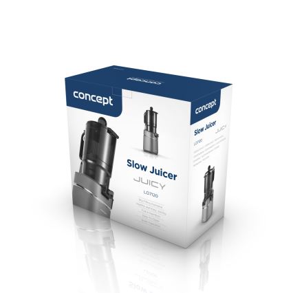 Concept LO7120 - Šnekový odšťavňovač JUICY 250W/230V šedá