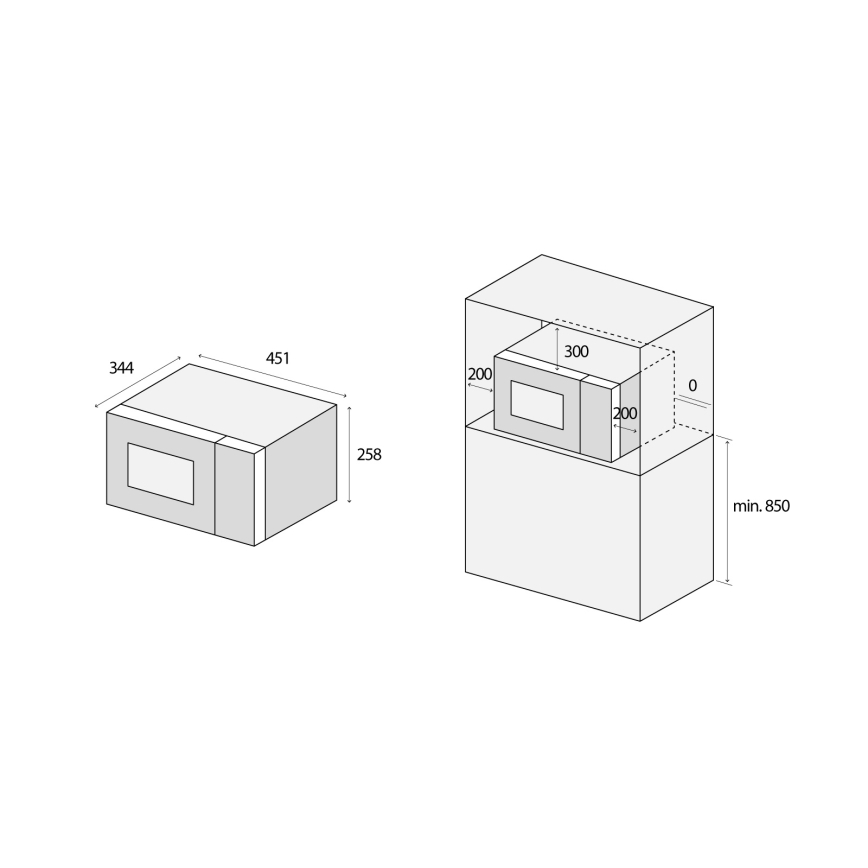 Concept MT3520bc - Mikrovlnná rúra 800 W/230 V, 20 l, čierna