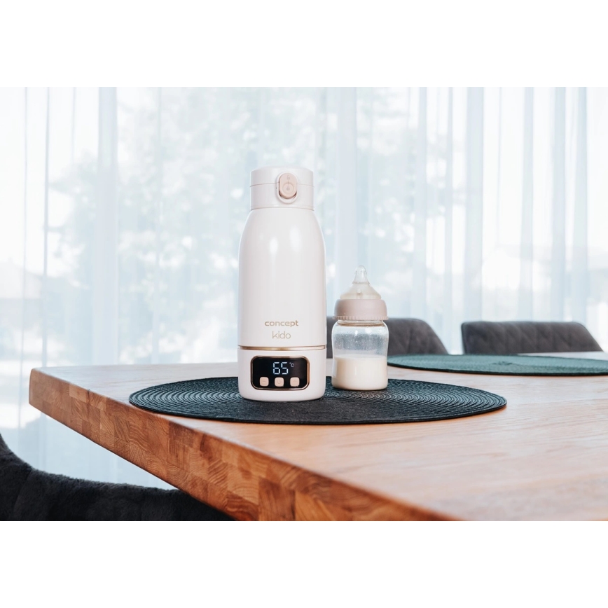 Concept OC4000 - Cestovný ohrievač vody a mlieka KIDO 500 ml 36 W/7,4 V 5000 mAh béžový