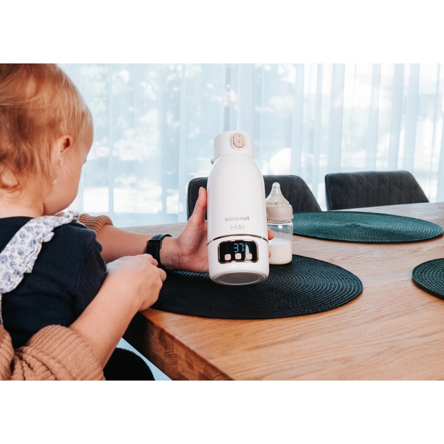 Concept OC4000 - Cestovný ohrievač vody a mlieka KIDO 500 ml 36 W/7,4 V 5000 mAh béžový