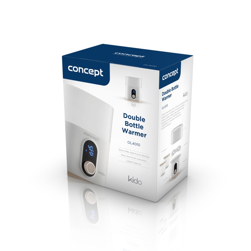 Concept OL4010 - Ohrievač fliaš 3v1 KIDO 200W/230V biela