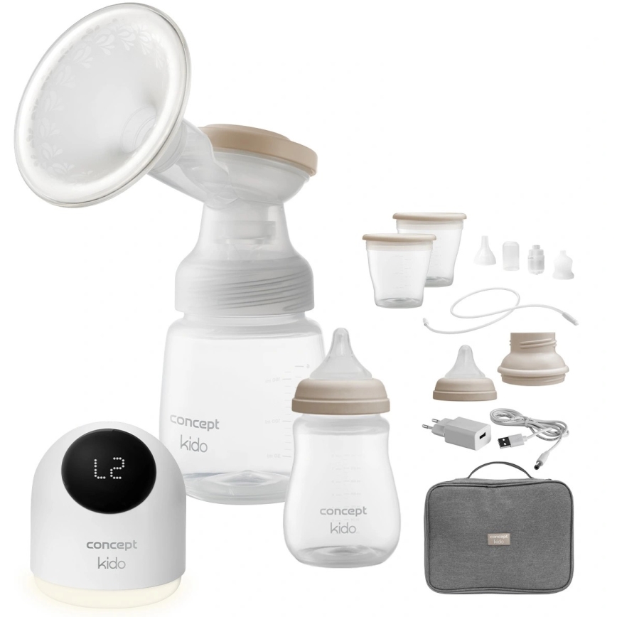 Concept OM4000 - Elektrická odsávačka materského mlieka 2v1 KIDO biela