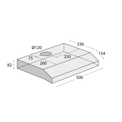 Concept OPP1250ss - Závesný digestor 50 cm z nerezovej ocele