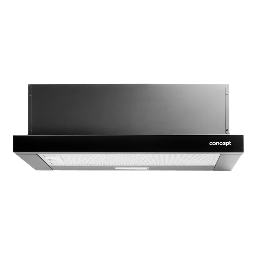 Concept OPV3560bc - Výsuvný odsávač pár 59,5 cm čierny