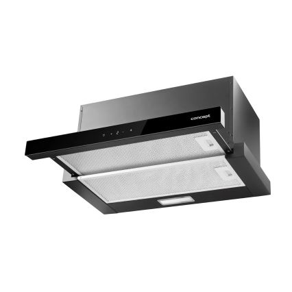 Concept OPV3860bc - Výsuvný digestor 60 cm čierny