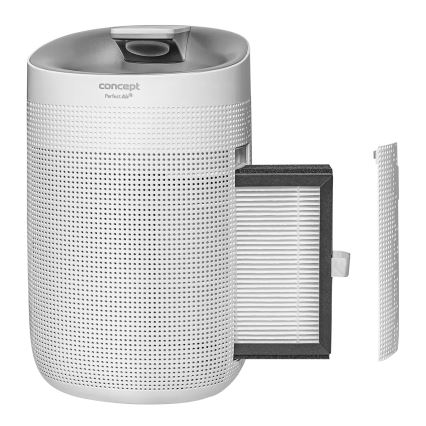 Concept OV1200 - Odvlhčovač a čistička vzduchu PERFECT AIR 1 l 45W/230V biela
