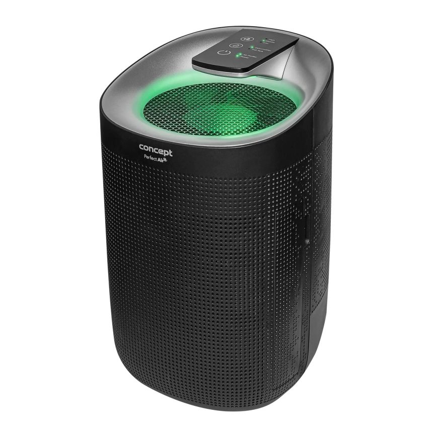 Concept OV1210 - Odvlhčovač a čistička vzduchu PERFECT AIR 1 l 45W/230V čierna