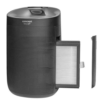 Concept OV1210 - Odvlhčovač a čistička vzduchu PERFECT AIR 1 l 45W/230V čierna