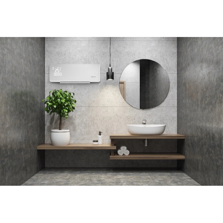 Concept QH4000 - Elektrický ohrievač 1000/2000 W IP22 biely + diaľkové ovládanie