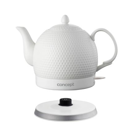 Concept RK0050 - Rýchlovarná kanvica 1,2 l 1000W/230V biela/keramika