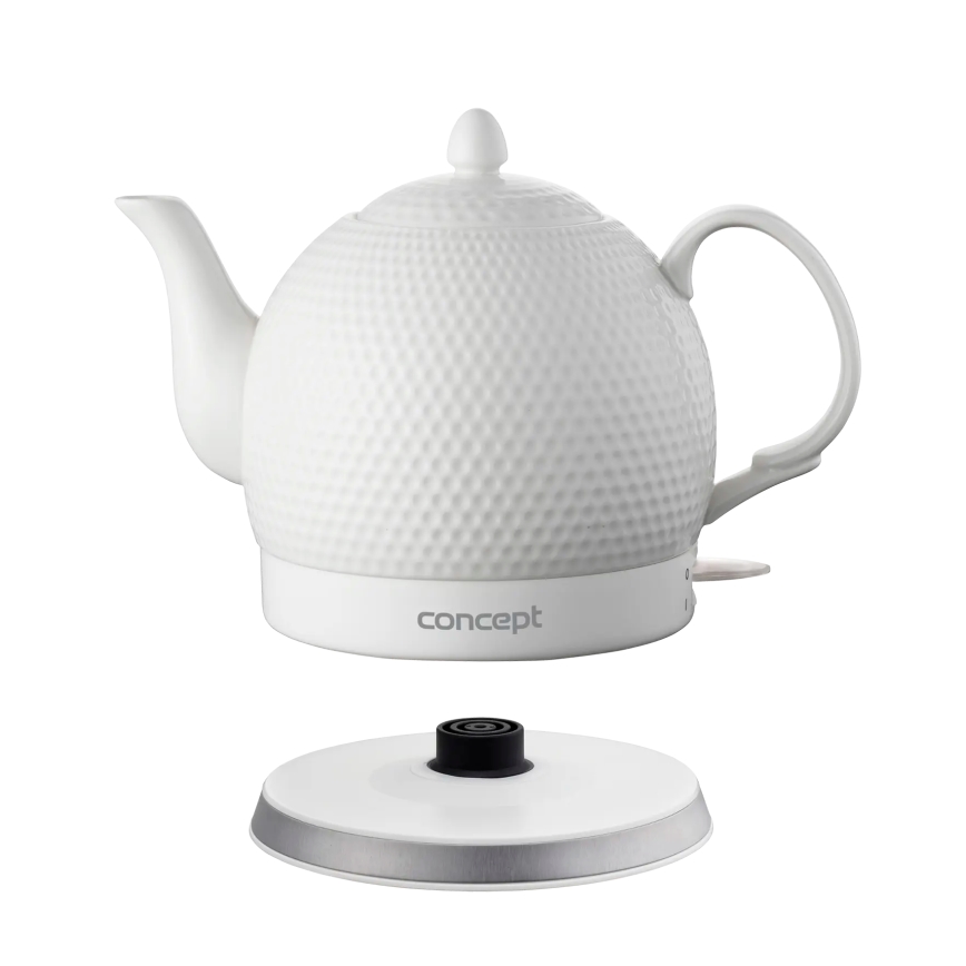 Concept RK0050 - Rýchlovarná kanvica 1,2 l 1000W/230V biela/keramika