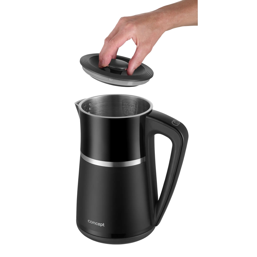 Concept RK3100 - Rýchlovarná kanvica s termoreguláciou 1,7 l 2200W/230V čierna