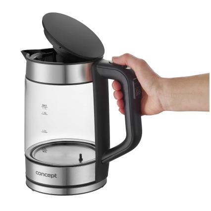 Concept RK4067 - Rýchlovarná kanvica s reguláciou teploty 1,7 l 2200W/230V nerezová