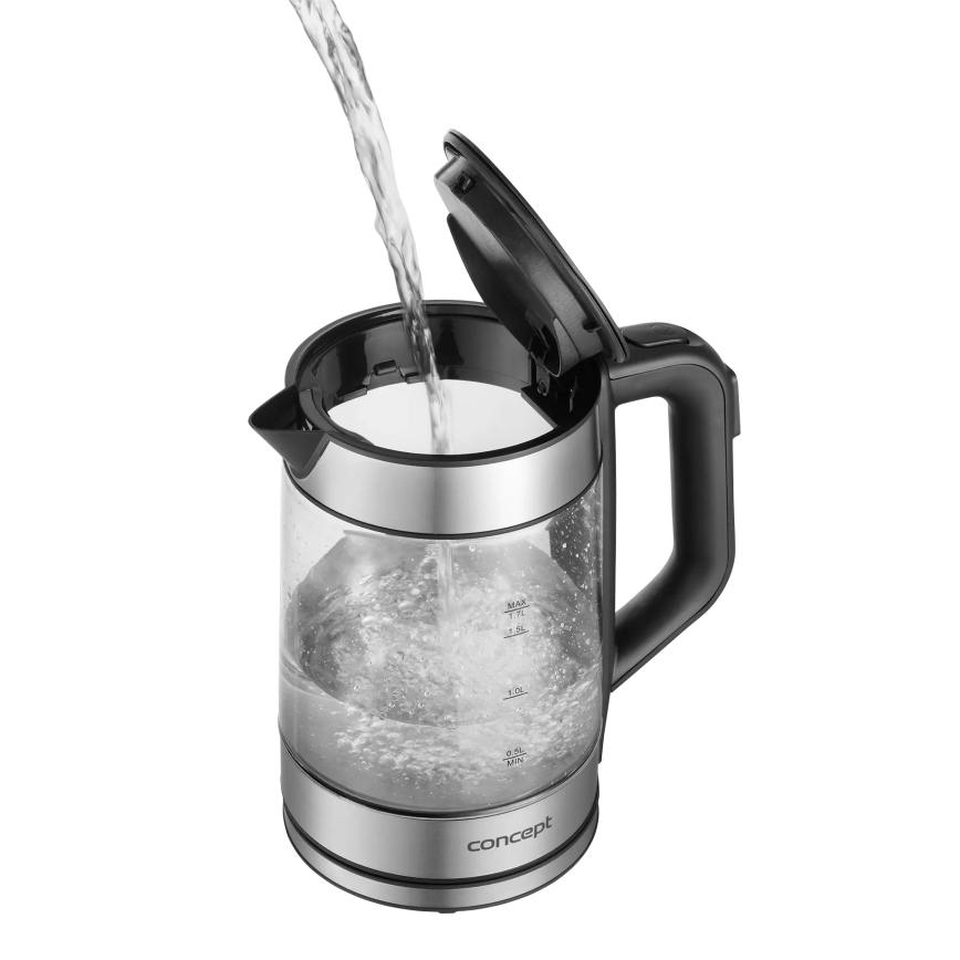 Concept RK4067 - Rýchlovarná kanvica s reguláciou teploty 1,7 l 2200W/230V nerezová