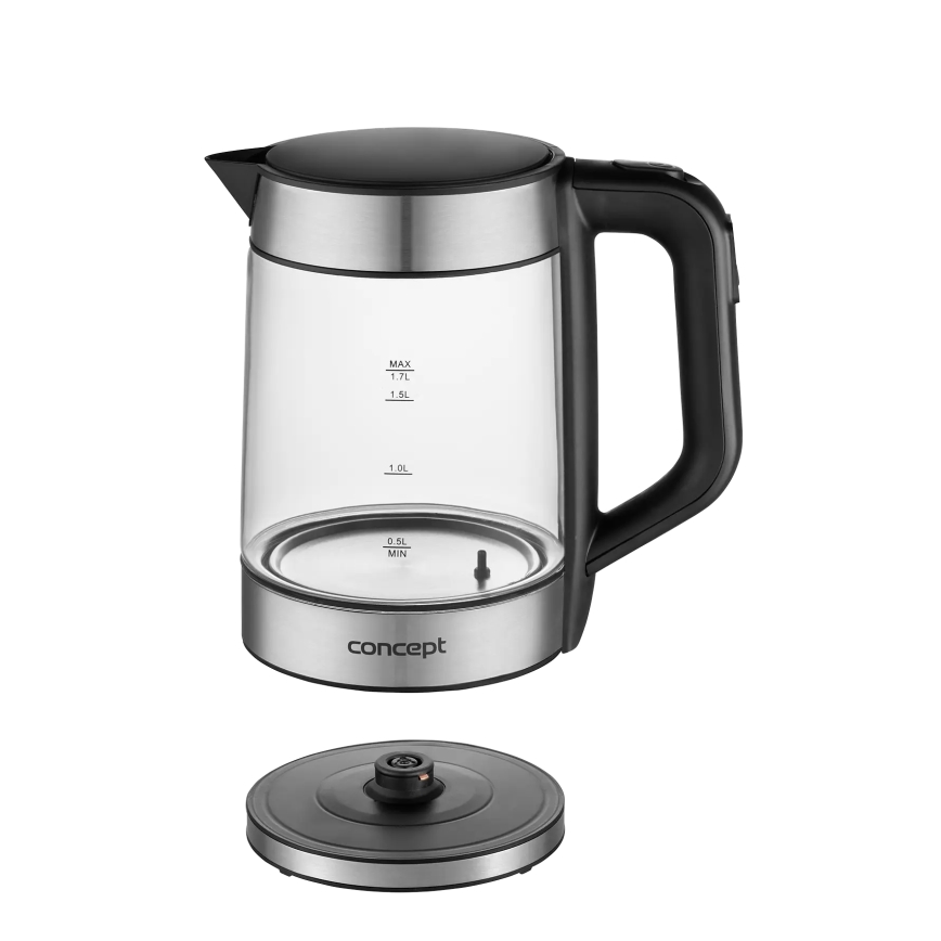 Concept RK4067 - Rýchlovarná kanvica s reguláciou teploty 1,7 l 2200W/230V nerezová