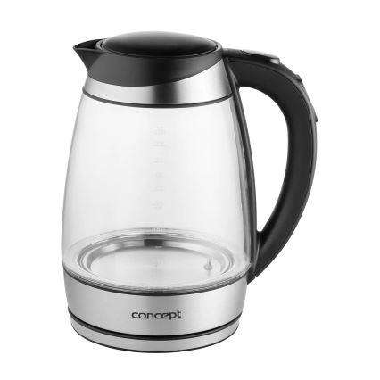 Concept RK4120 - Rýchlovarná kanvica s reguláciou teploty, 1,7 l, 2200 W/230 V, nerezové prevedenie