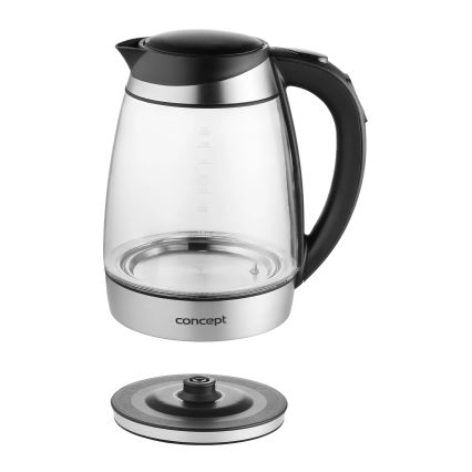 Concept RK4120 - Rýchlovarná kanvica s reguláciou teploty, 1,7 l, 2200 W/230 V, nerezové prevedenie