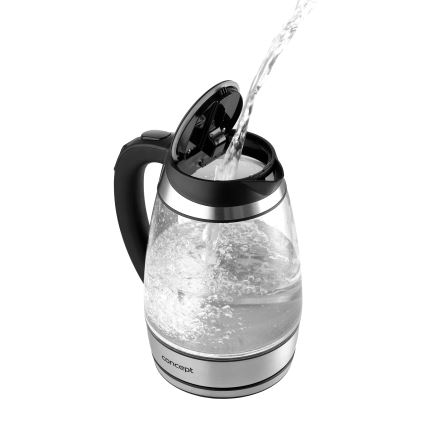 Concept RK4120 - Rýchlovarná kanvica s reguláciou teploty, 1,7 l, 2200 W/230 V, nerezové prevedenie