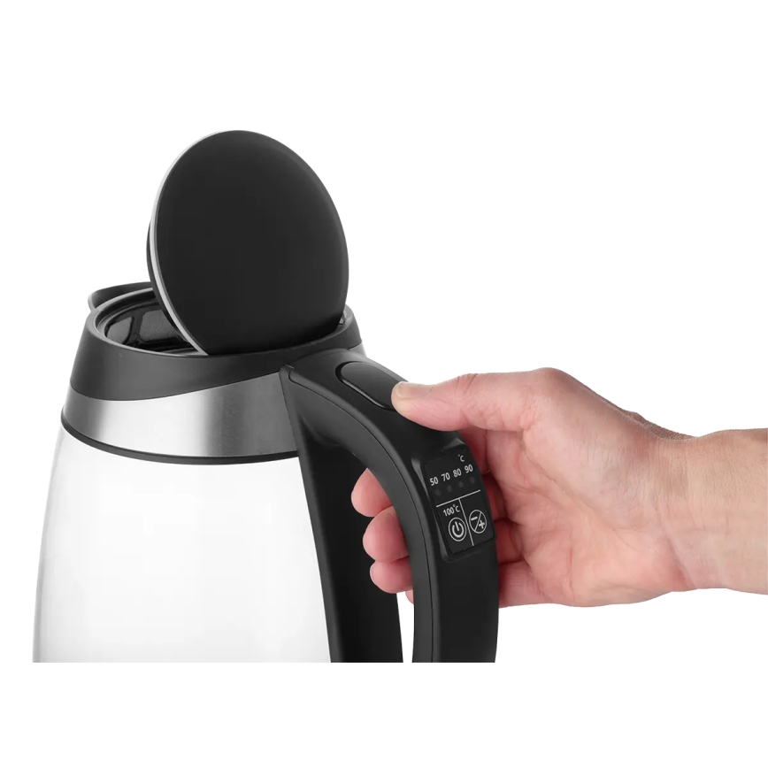 Concept RK4120 - Rýchlovarná kanvica s reguláciou teploty, 1,7 l, 2200 W/230 V, nerezové prevedenie