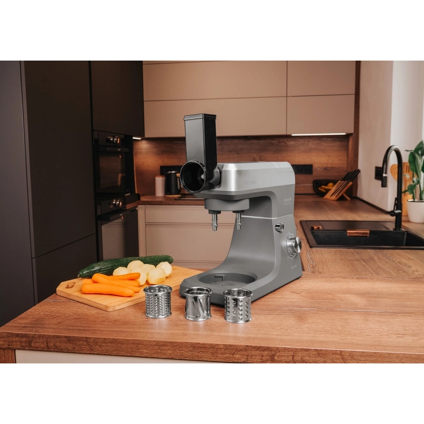 Concept RM6000 - Kuchynský planetárny robot DOUGH EXPERT 1900 W/230 V antracit/nerezová oceľ