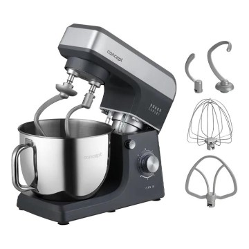 Concept RM6010 - Kuchynský planetárny robot DOUGH EXPERT 1900W/230V antracit/nerez