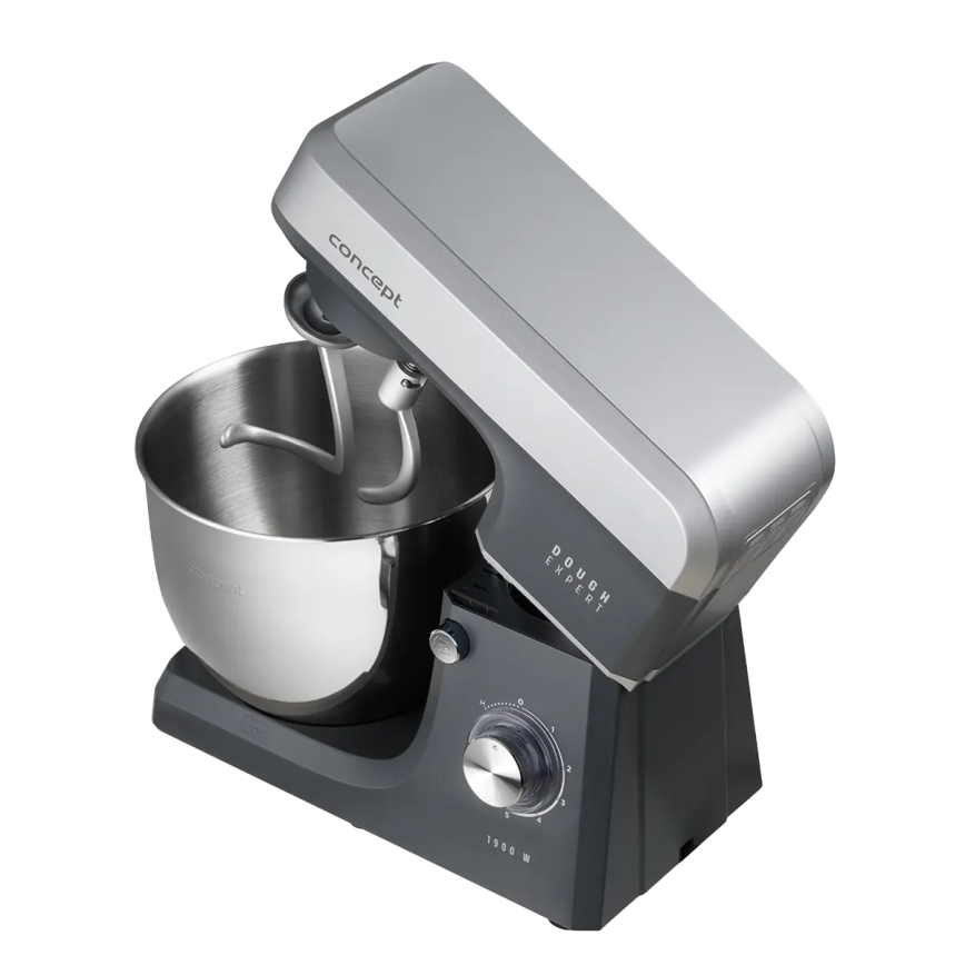 Concept RM6010 - Kuchynský planetárny robot DOUGH EXPERT 1900W/230V antracit/nerez