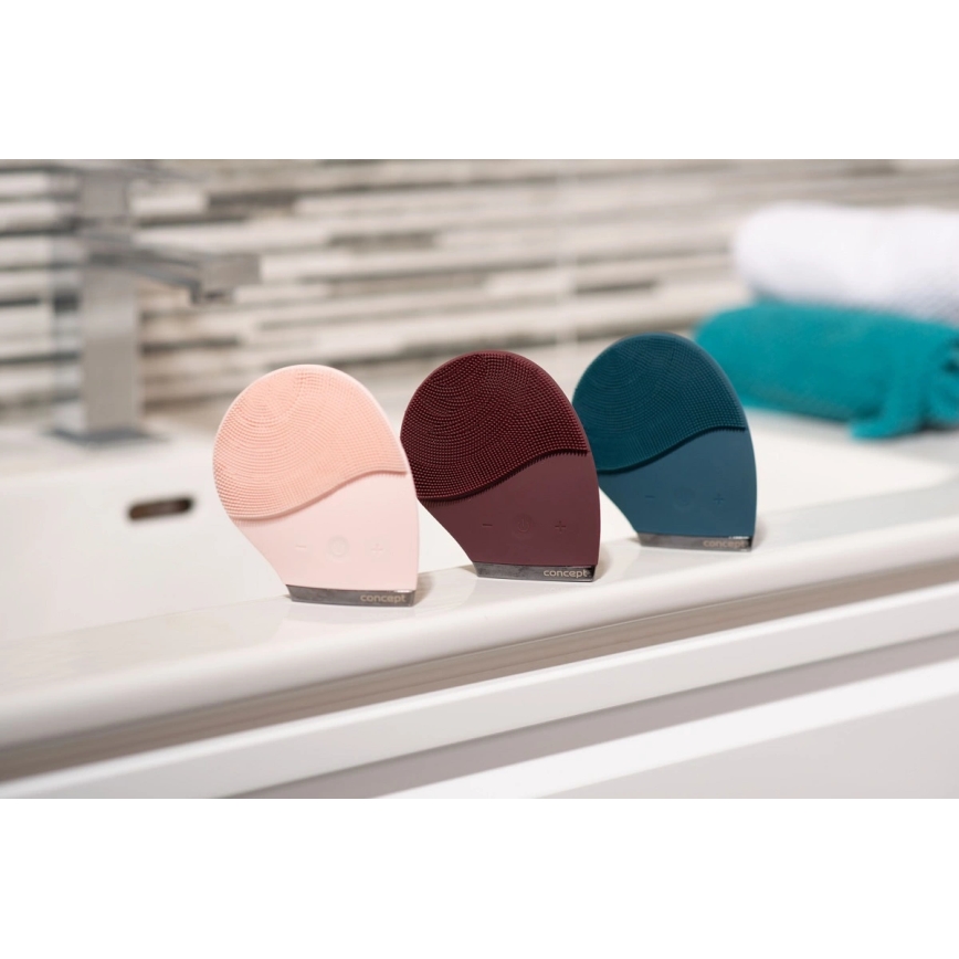 Concept SK9100 - Čistiaca kefka na pleť SONIVIBE 2W/5V 250 mAh IPX7 modrá