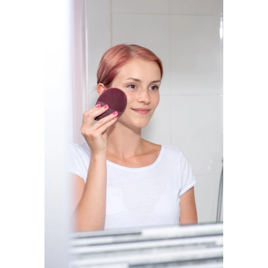 Concept SK9101 - Čistiaci kartáčik na pleť SONIVIBE 2W/5V 250 mAh IPX7 červený