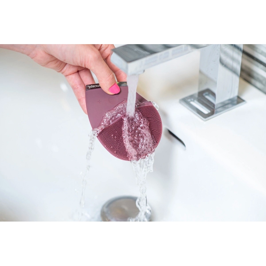 Concept SK9101 - Čistiaci kartáčik na pleť SONIVIBE 2W/5V 250 mAh IPX7 červený