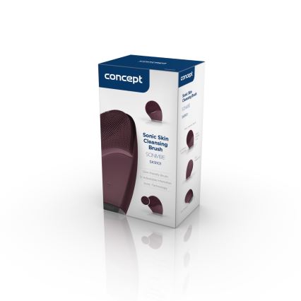 Concept SK9101 - Čistiaci kartáčik na pleť SONIVIBE 2W/5V 250 mAh IPX7 červený