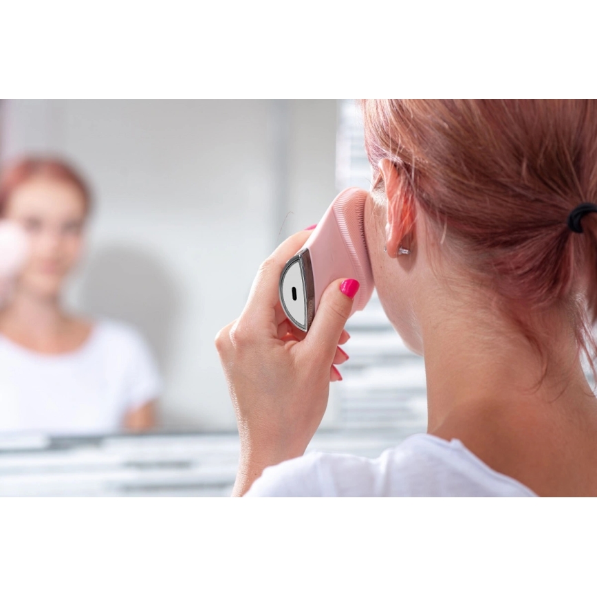 Concept SK9102 - Čistiaci kartáčik na tvár SONIVIBE 2W/5V 250 mAh IPX7 ružová