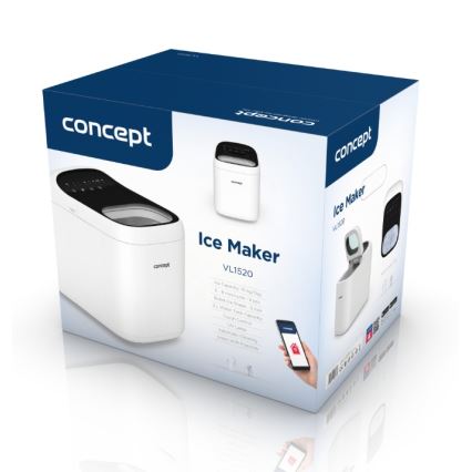 Concept VL1520 - Výrobník ľadu 150W/230V Wi-Fi biela