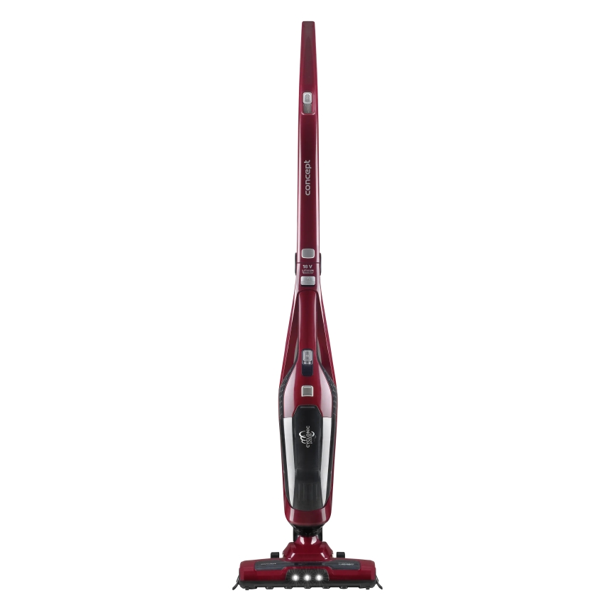 Concept VP4136 - Bezdrôtový tyčový vysávač 2v1 100W/22,2V 2200 mAh červený
