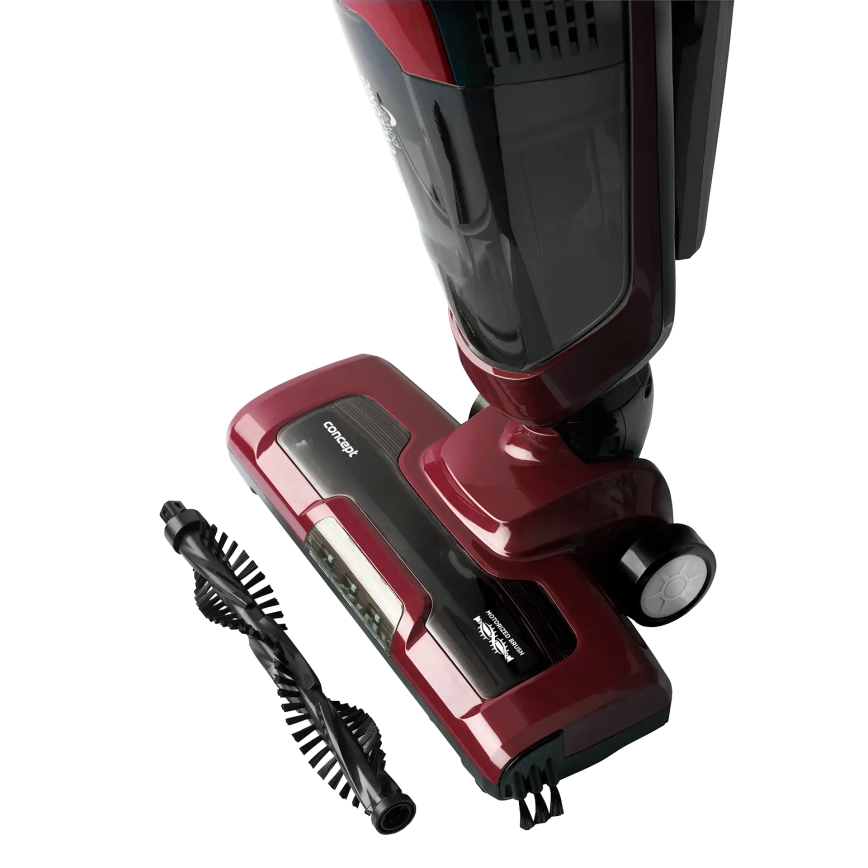 Concept VP4136 - Bezdrôtový tyčový vysávač 2v1 100W/22,2V 2200 mAh červený