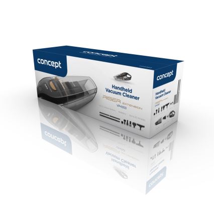 Concept VP4353 - Ručný vysávač WET & DRY S PREDĹŽENÍM RÚRY 110W/18,5V 2200 mAh čierna