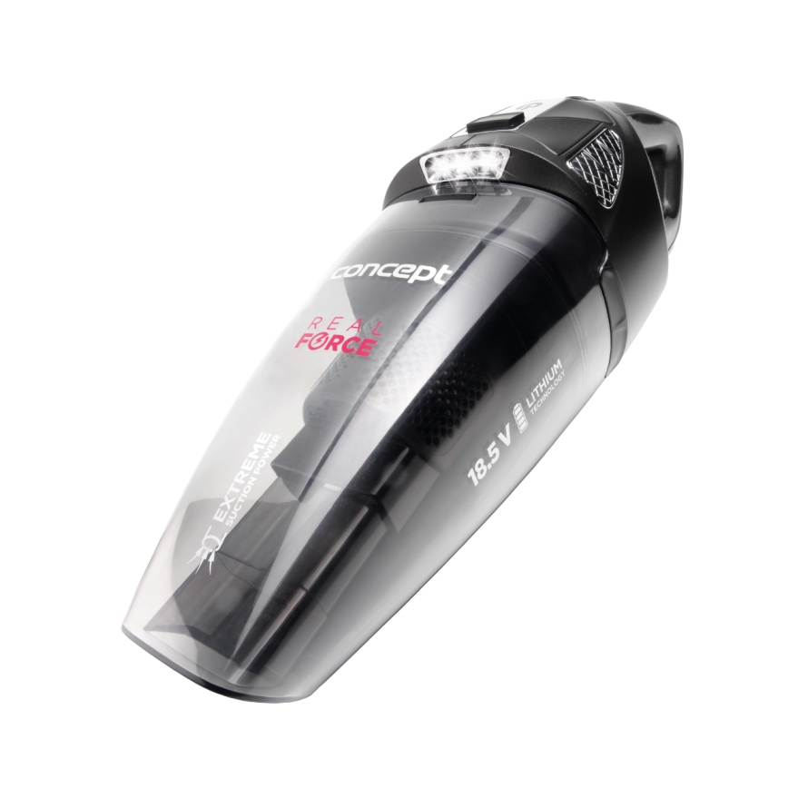 Concept VP4380 - Ručný vysávač REAL FORCE 110W/18,5V 2200 mAh čierna