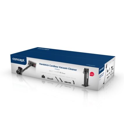 Concept VP6300 - Tyčový vysávač 5 v 1 ULTIMATE COMPLETE PRO 500 W / 25,9 V 2500 mAh čierny