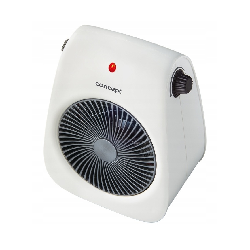 Concept VT7040 - ventilátor s ohrievacím telesom 1000/2000 W, 230 V, biela