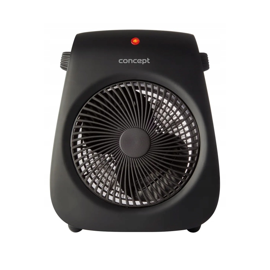 Concept vt7041 - ventilátor s ohrievacím telesom 1000/2000 W/230 V, čierny