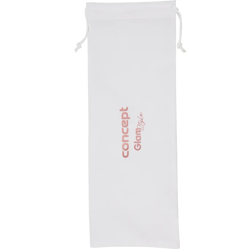 Concept VZ2110 - Žehlička na vlasy GLAM STYLE 48W/230V biela/ružovo-zlatá