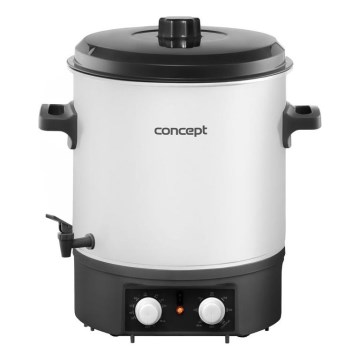 Concept ZH0030 - Zavárací hrniec 27 l 2000W/230V biela/čierna