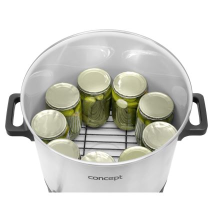 Concept ZH0030 - Zavárací hrniec 27 l 2000W/230V biela/čierna
