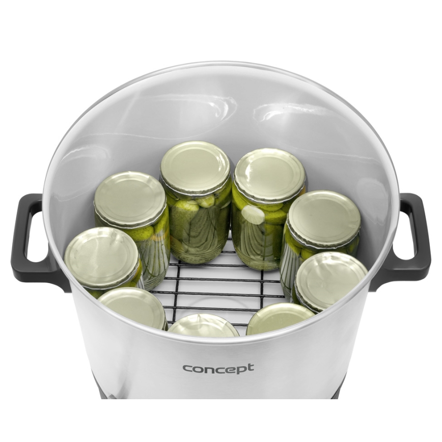 Concept ZH0030 - Zavárací hrniec 27 l 2000W/230V biela/čierna