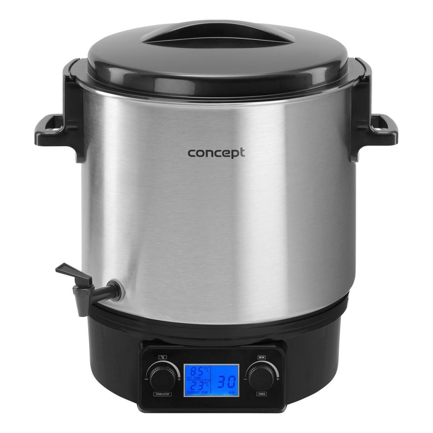 Concept ZH0040 - Zavárací hrniec 27 l 2000W/230V nerez/čierna